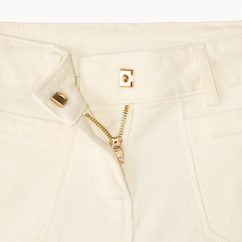 Short en denim uni pour fille 