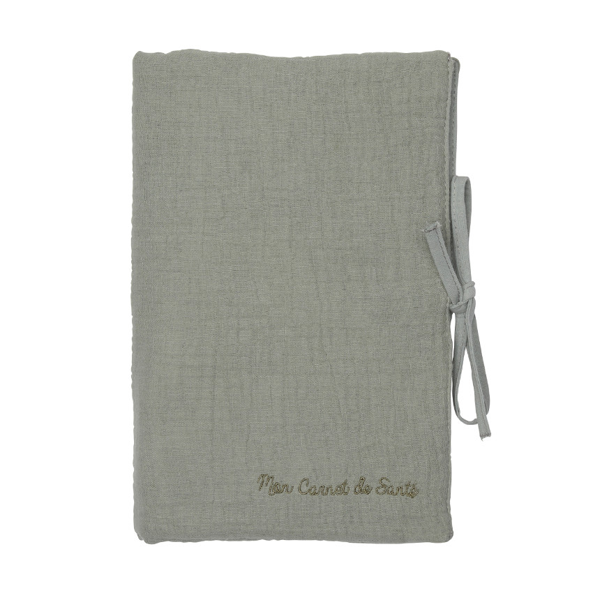 Protège carnet de santé - Vert de gris 