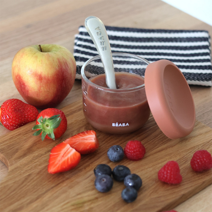 Pot de conservation terracotta en verre 150 ml 