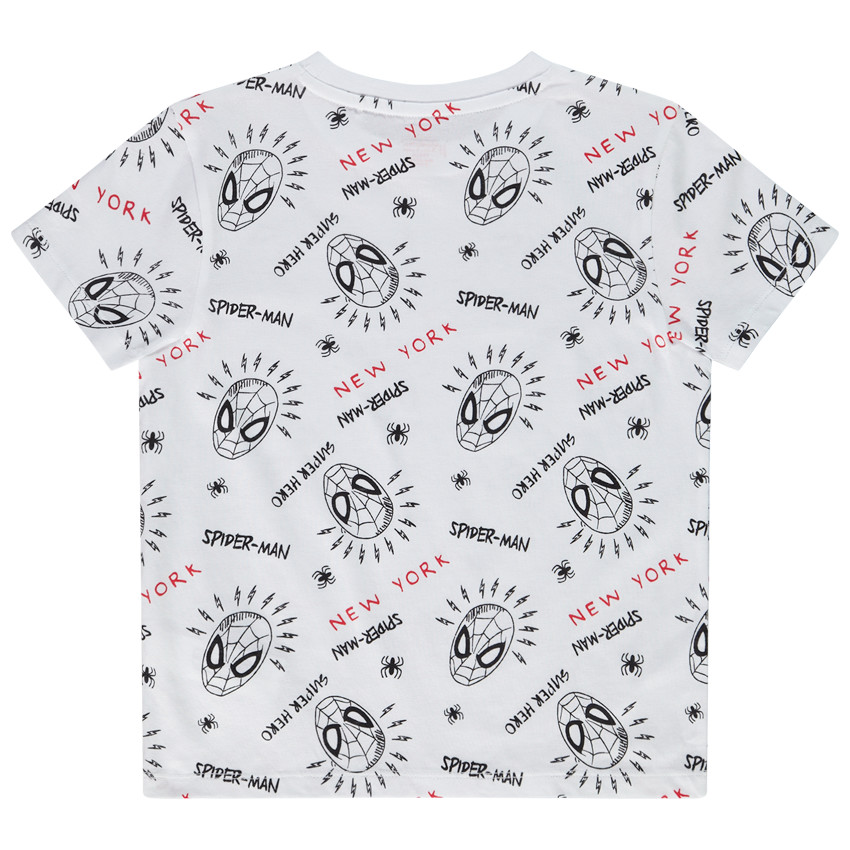 T-shirt manches courtes imprimé Spider-Man Marvel pour garçon 