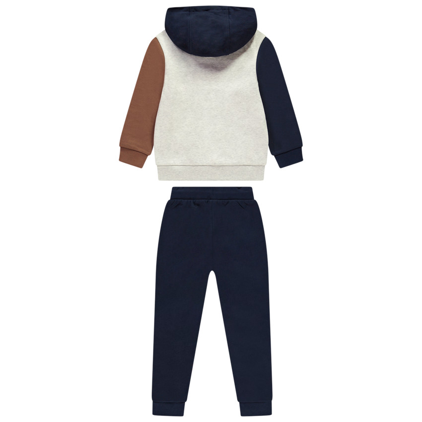 Ensemble jogging effet color block motif vélo en relief pour garçon 