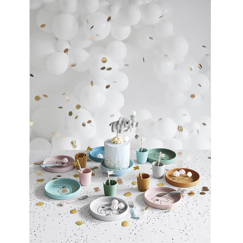 Assiette en silicone Ozzo - Rose 