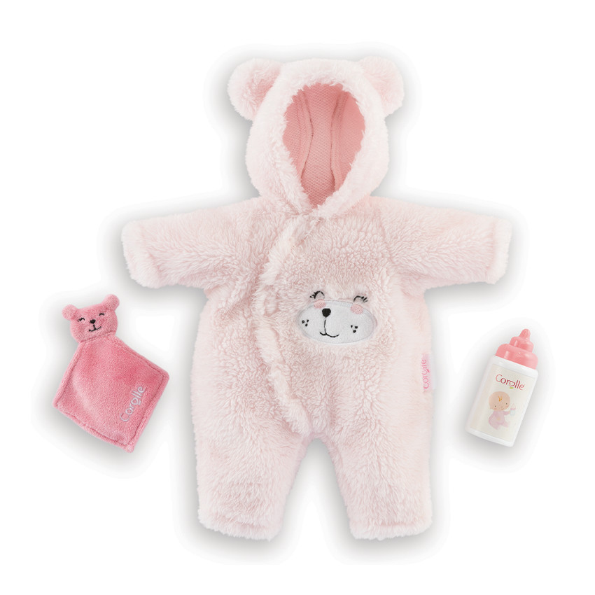 Poupon Bébé Calin Ourson d'Amour - Rose (Corolle) - Image 1