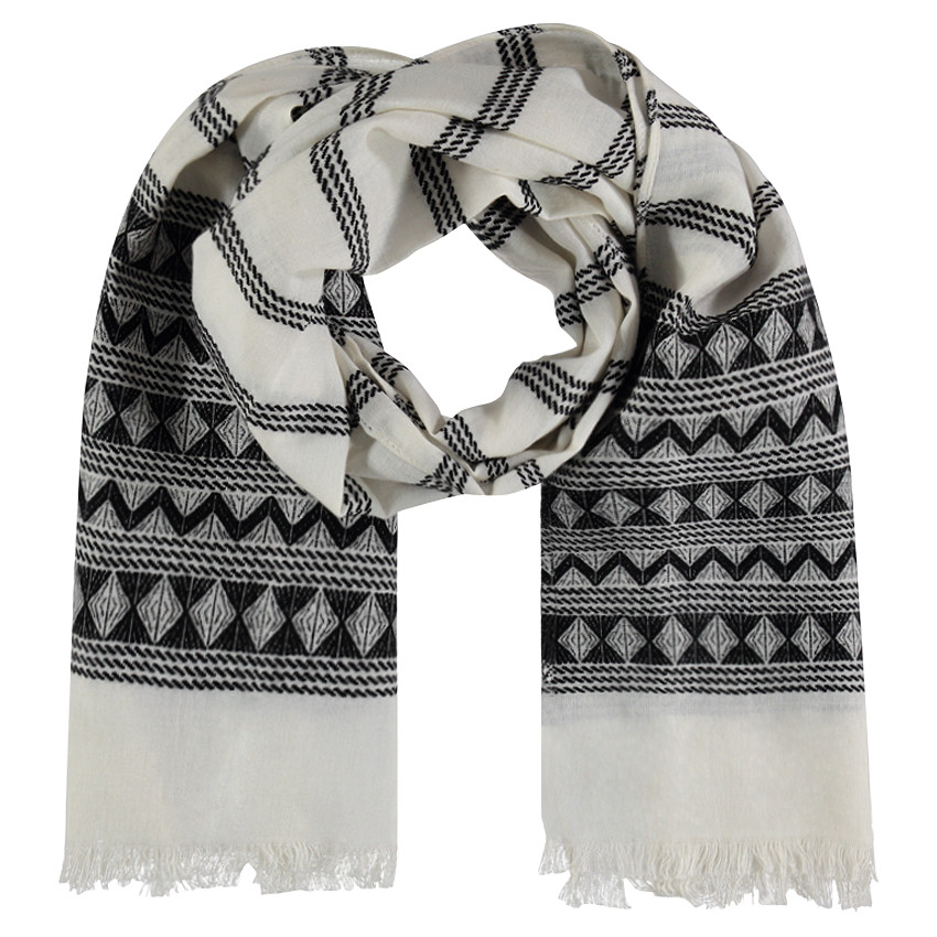 Chèche à motifs géométriques 