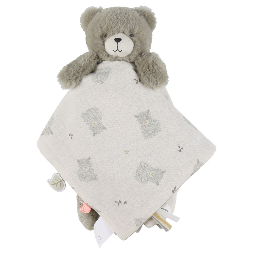 Doudou réversible Jour/Nuit Ours Orso Ecru