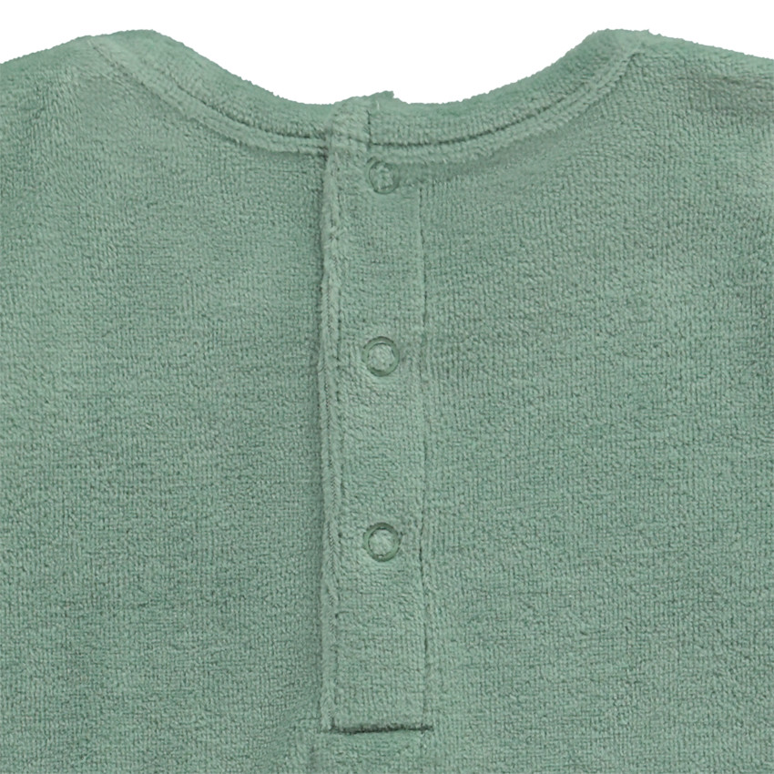 Ensemble 2 pièces en velours et print fantaisie pour bébé garçon 