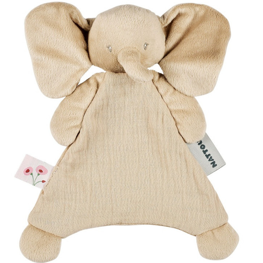 Mini doudou - Eléphant - Fanfan - Sable - 25x20 cm 