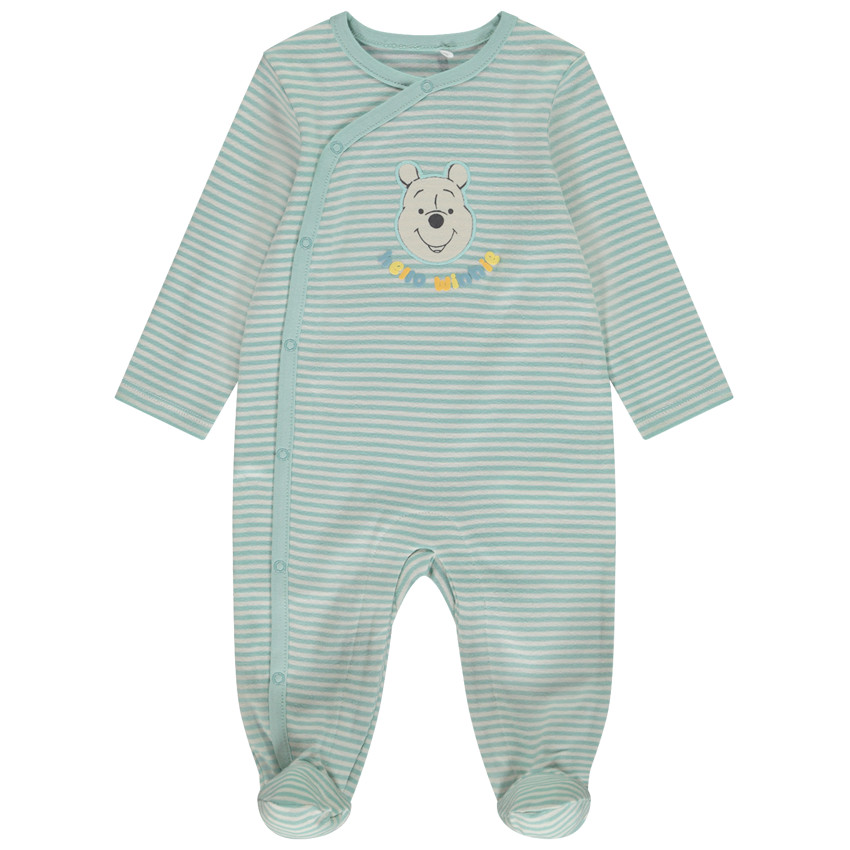 Dors-bien rayé patch Winnie l'Ourson Disney pour bébé garçon 