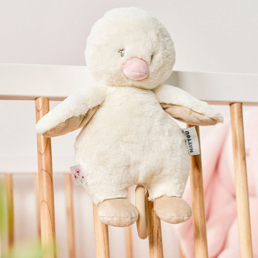 Peluche musicale -Canard blanc - Fanfan - 30cm  
