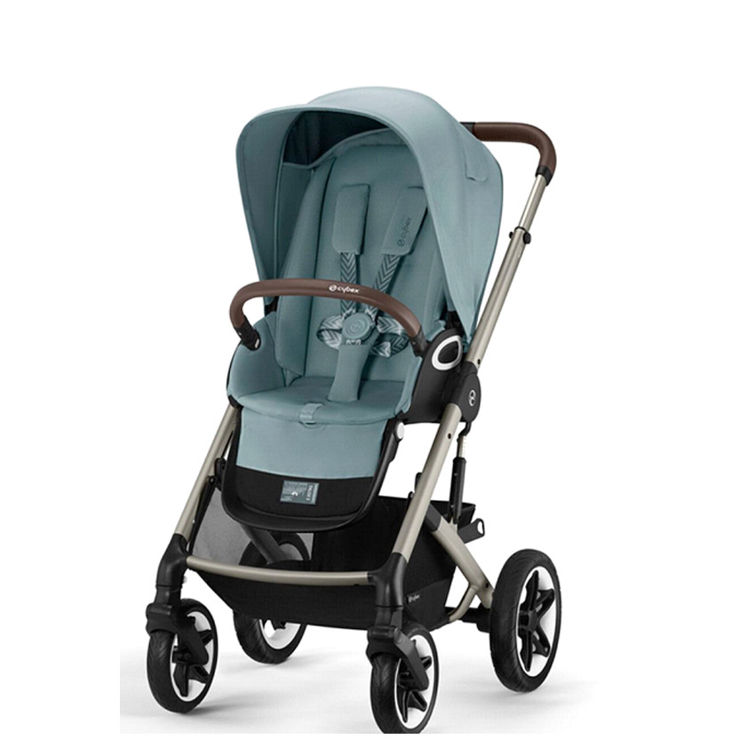 Poussette Talos S Lux Châssis Taupe - Sky Blue 