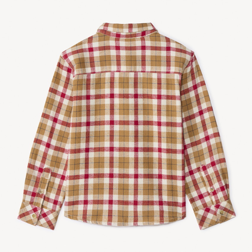 Chemise manches longues à carreaux pour garçon 