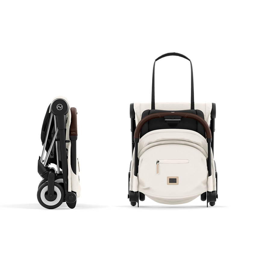 Poussette ultra-compacte Coya chrome/off white 