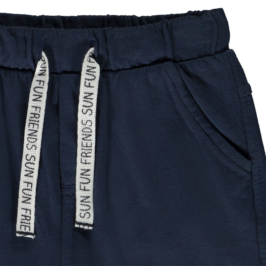 Bermuda en molleton uni pour bébé garçon 