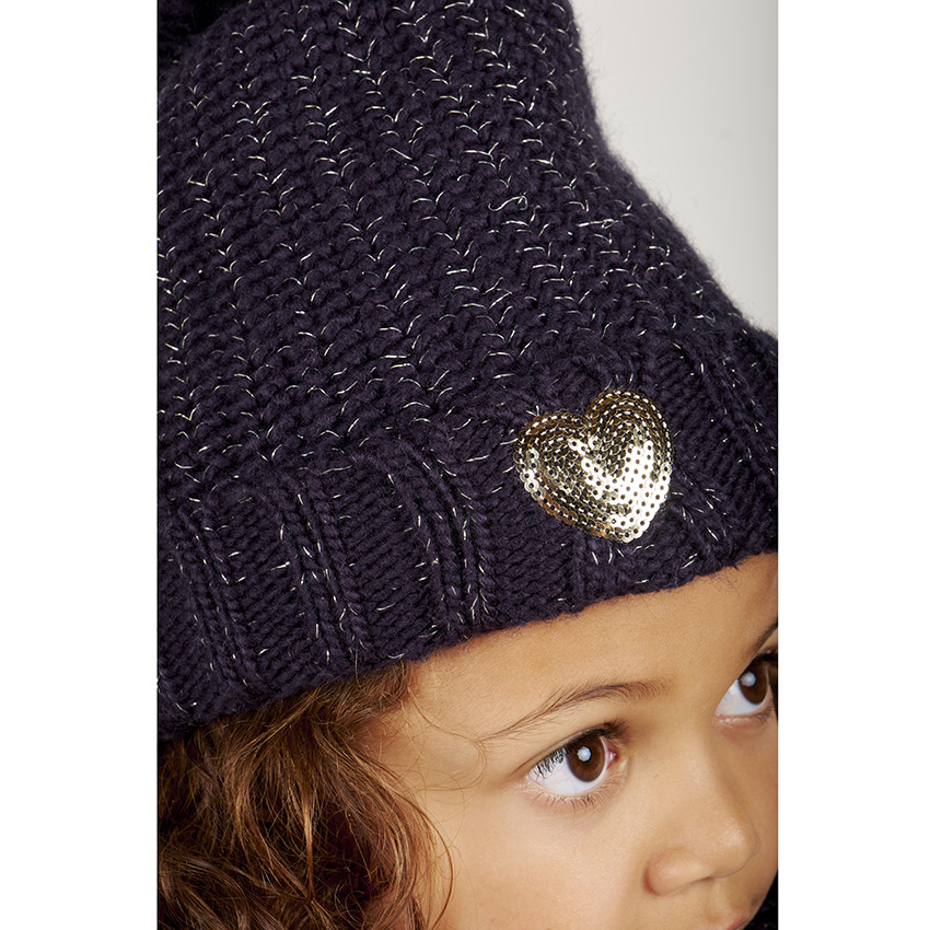 Ensemble bonnet et snood en tricot pour enfant fille 