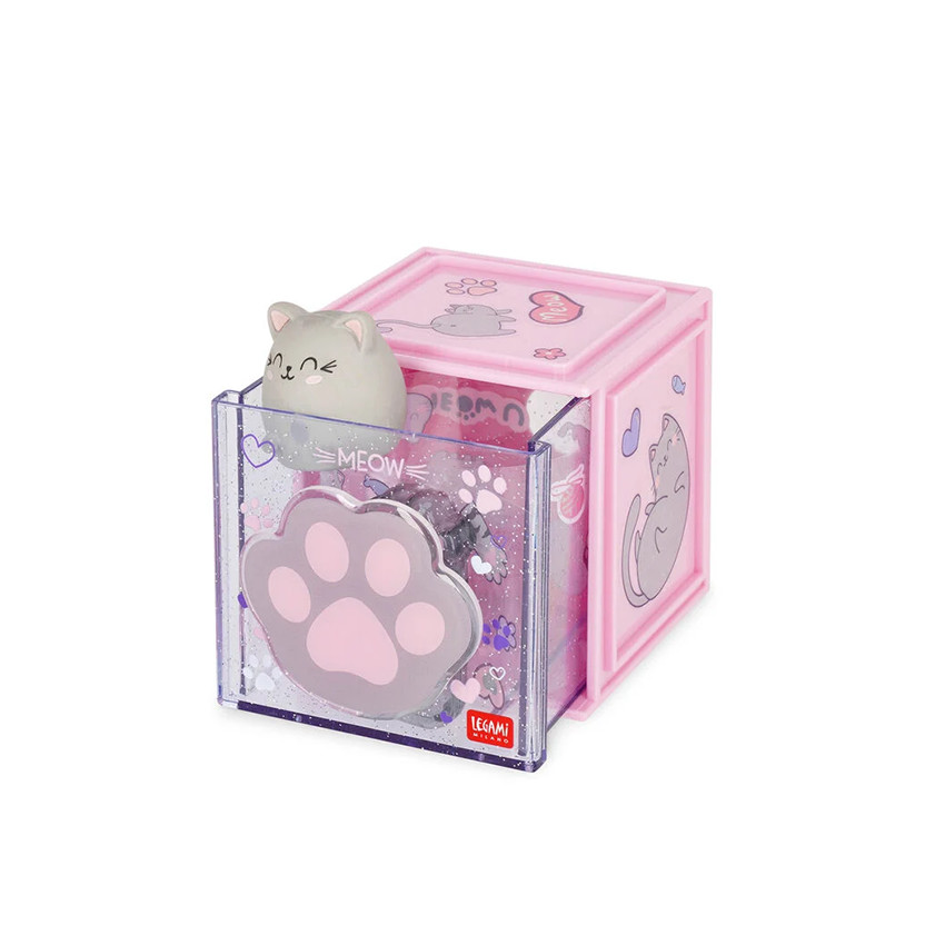 Boîte empilable de bureau Kitty  