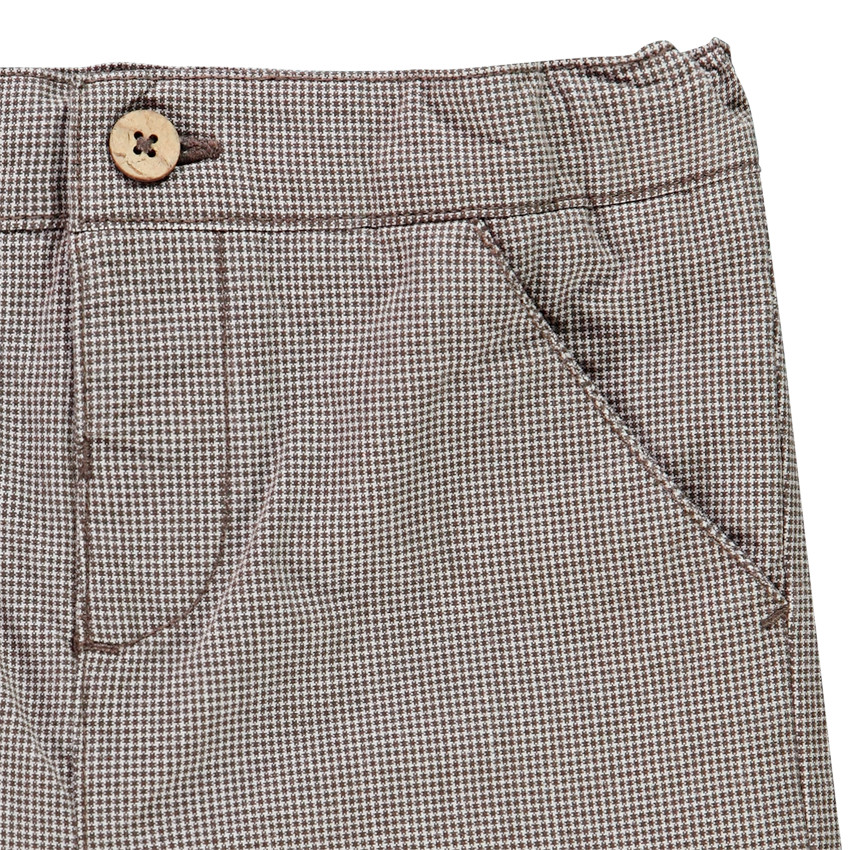 Pantalon à petits carreaux pour bébé garçon 