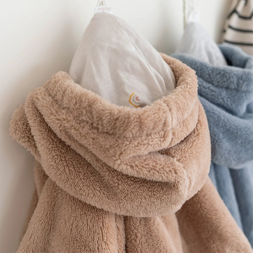 Poncho de Voyage Softy + Jersey Natural 9-36M - Beige (Bemini) - Image 2