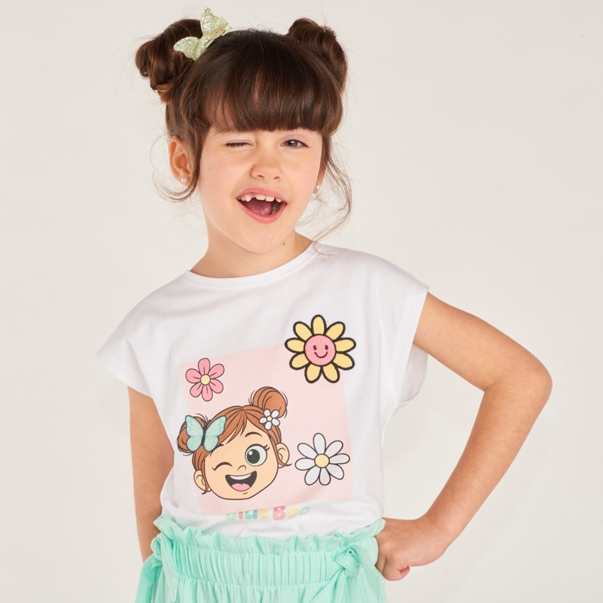 Ensemble 2 pièces t-shirt + short Billie Boo pour fille 