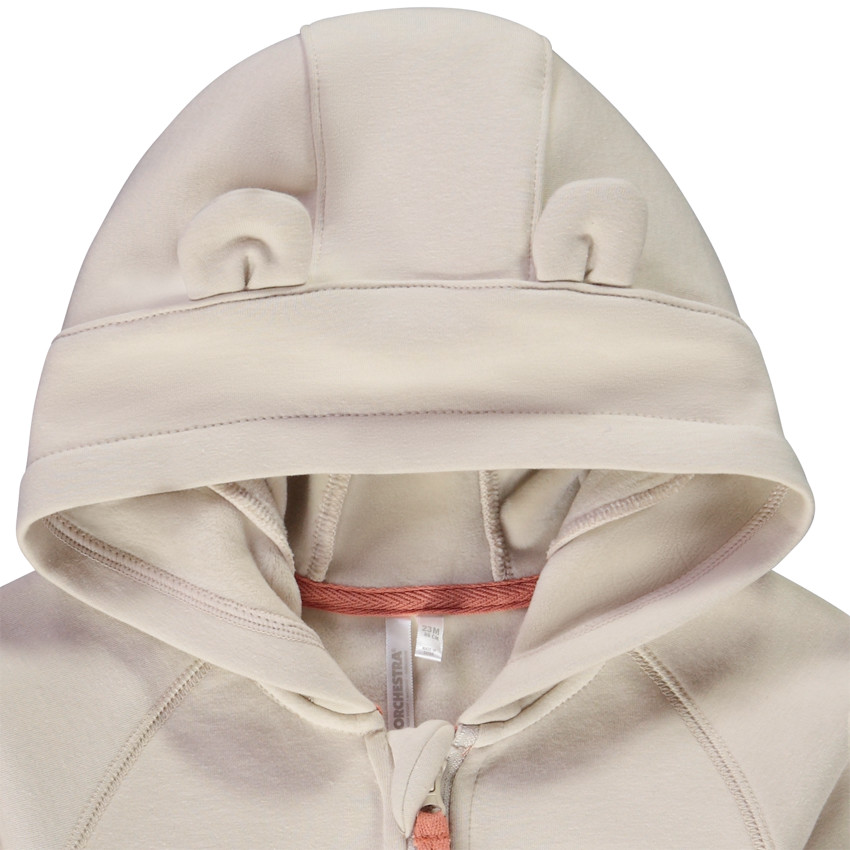 Gilet à capuche en molleton print fantaisie pour bébé garçon 