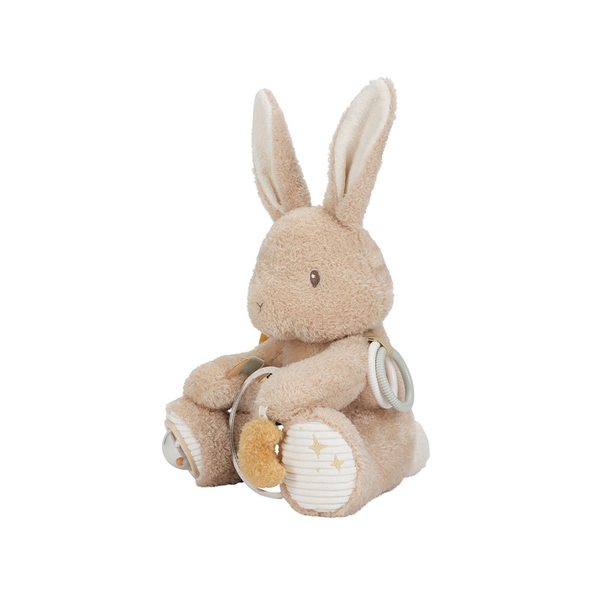 Peluche d'activité lapin Newborn Natural 36 cm 