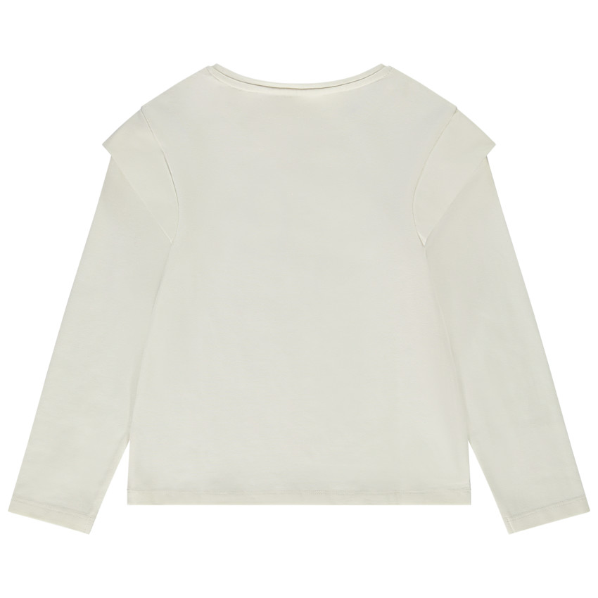 T-shirt manches longues print cœurs pour fille 