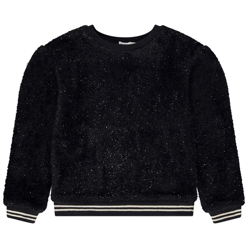 Sweat en maille sherpa avec fils lurex pour fille 