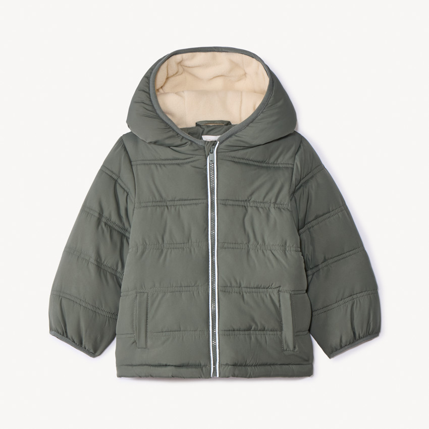 Doudoune à capuche doublé micropolaire pour bébé garçon  