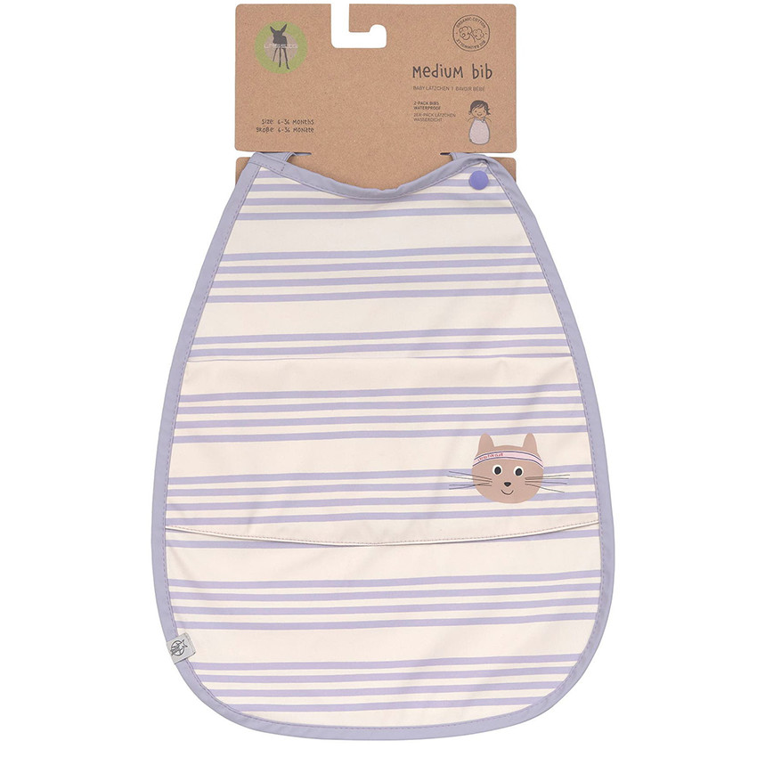 Bavoir poche imperméable Tiny Team Cat 6-36m 