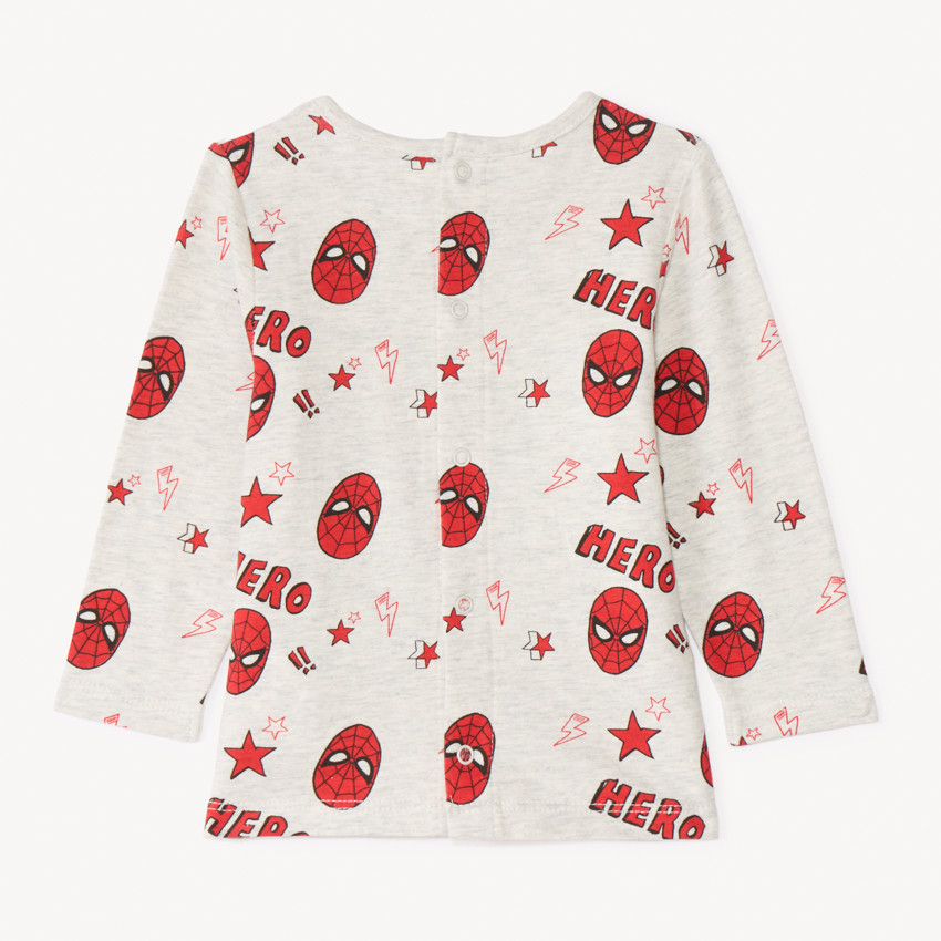 Set pyjama 2 pièces Spiderman Marvel pour bébé garçon avec finitions différentes selon l'âge 