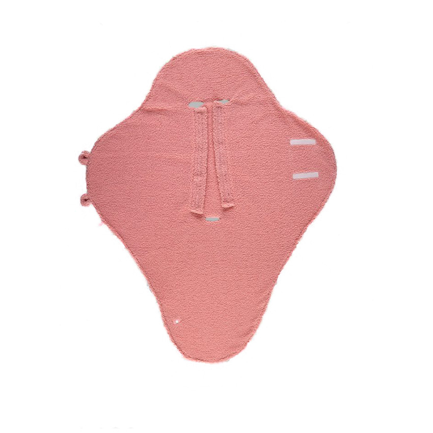 Couverture de promenade en teddy Mix & Match - Rose 