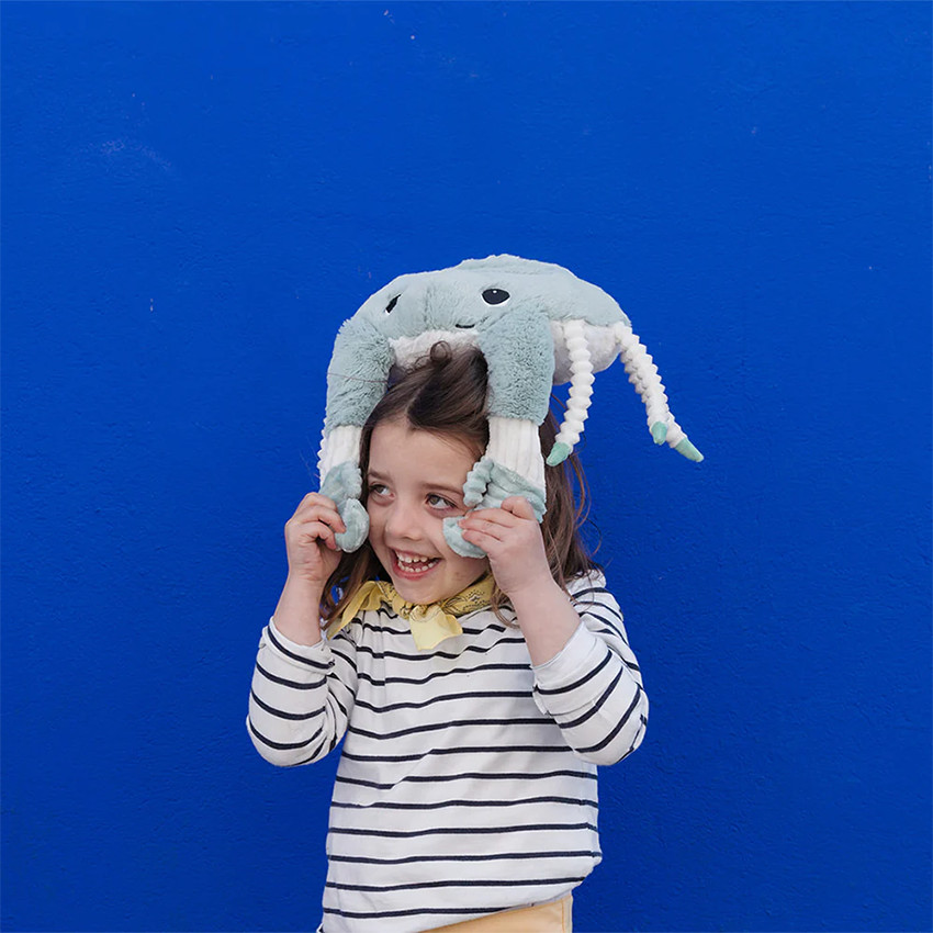 Les Déglingos Les PTIPOTOS By Peluche Maman Bebe – Cualquier Dulce – Regalo Para Nacimiento – Clavo Tiburón Martillo Mamá Y Bebe, Color Gris Claro – 57 Cm