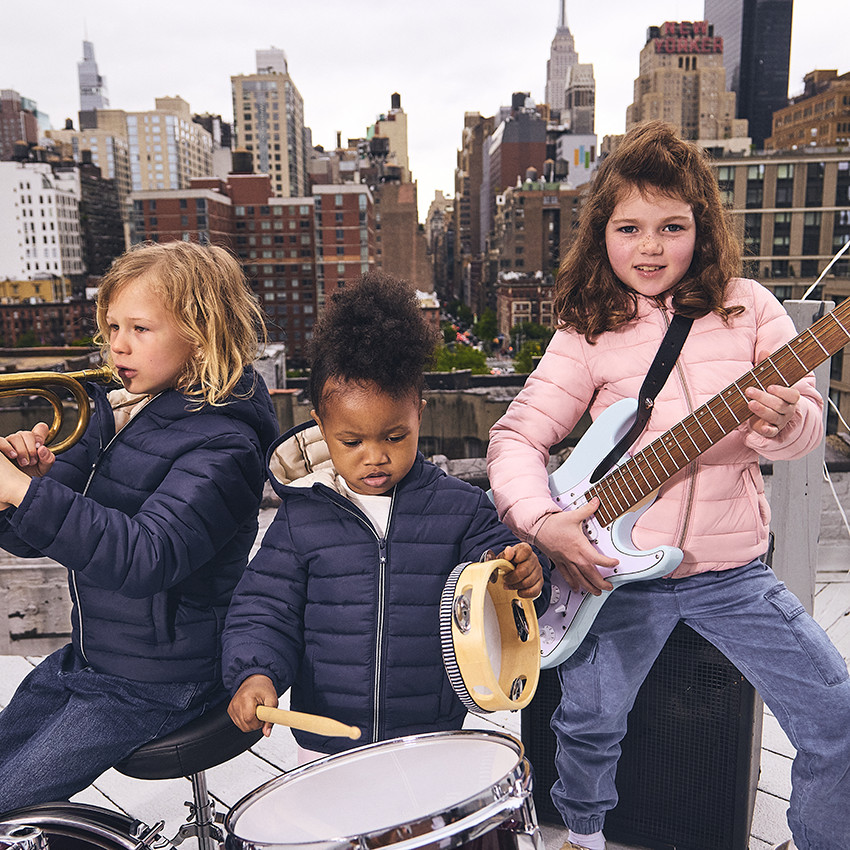 Doudoune rembourrée à capuche pour bébé garçon 