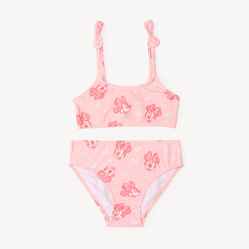 Maillot de bain 2 pièces Minnie (Disney) à nœuds fantaisie pour fille