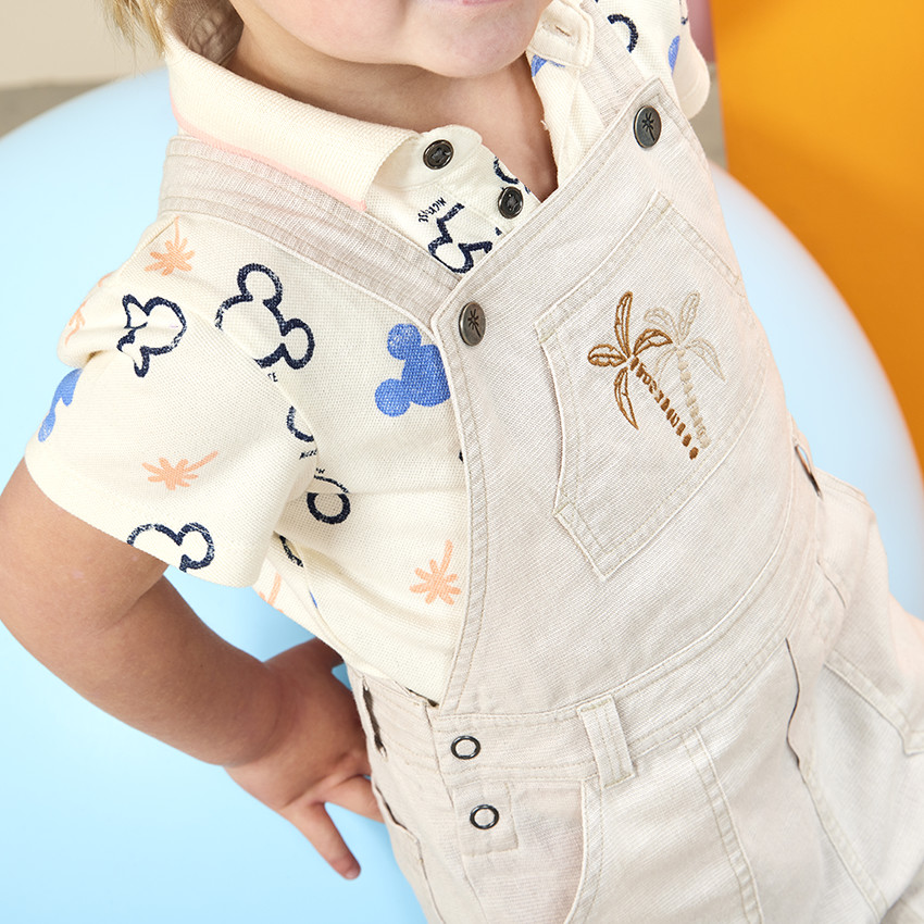 Polo manches courtes imprimé Mickey Disney pour bébé garçon 