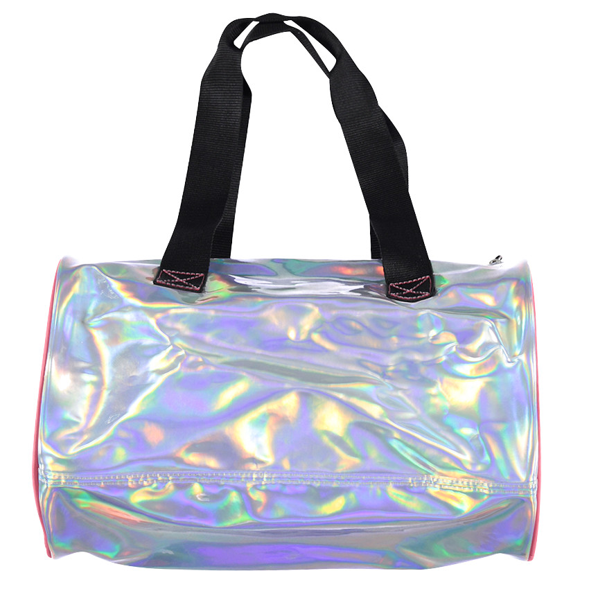 Sac de sport bowling iridescent avec motif et poche filet 