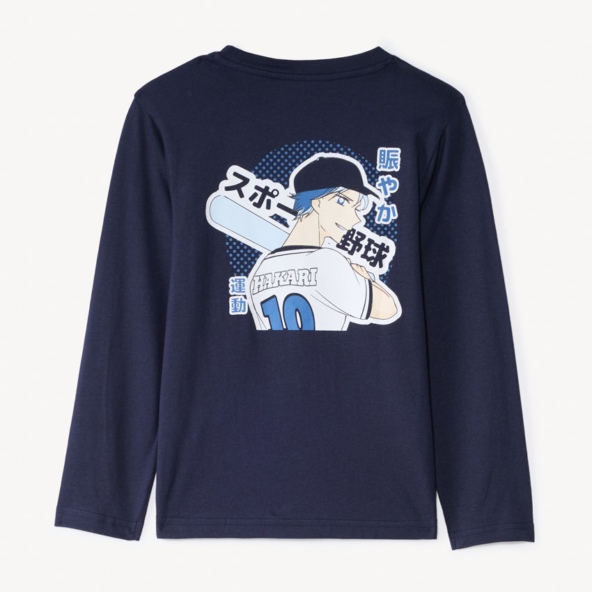 T-shirt manches longues printé manga pour garçon  