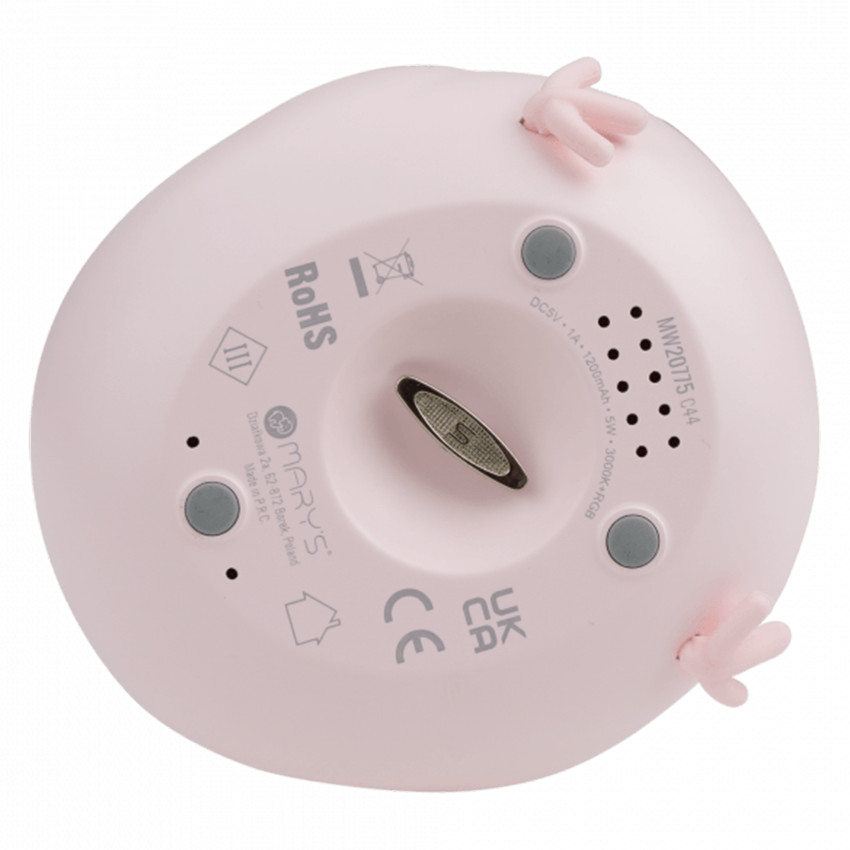 Veilleuse LED musicale Carrousel Rose 