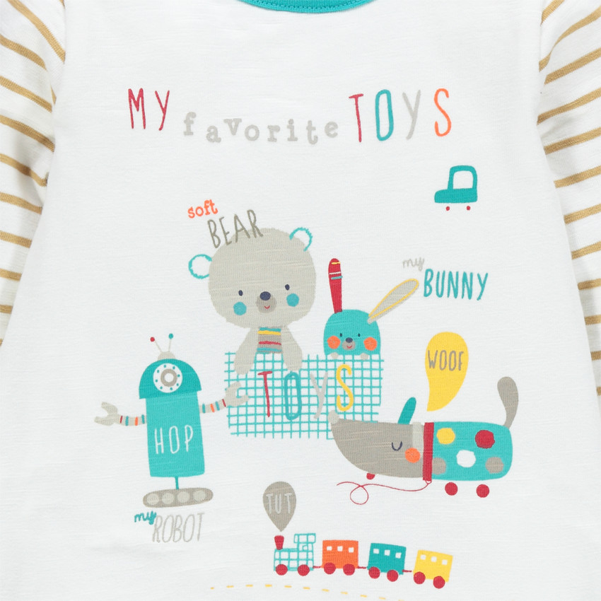 Ensemble tee-shirt manches longues et pantalon imprimé 