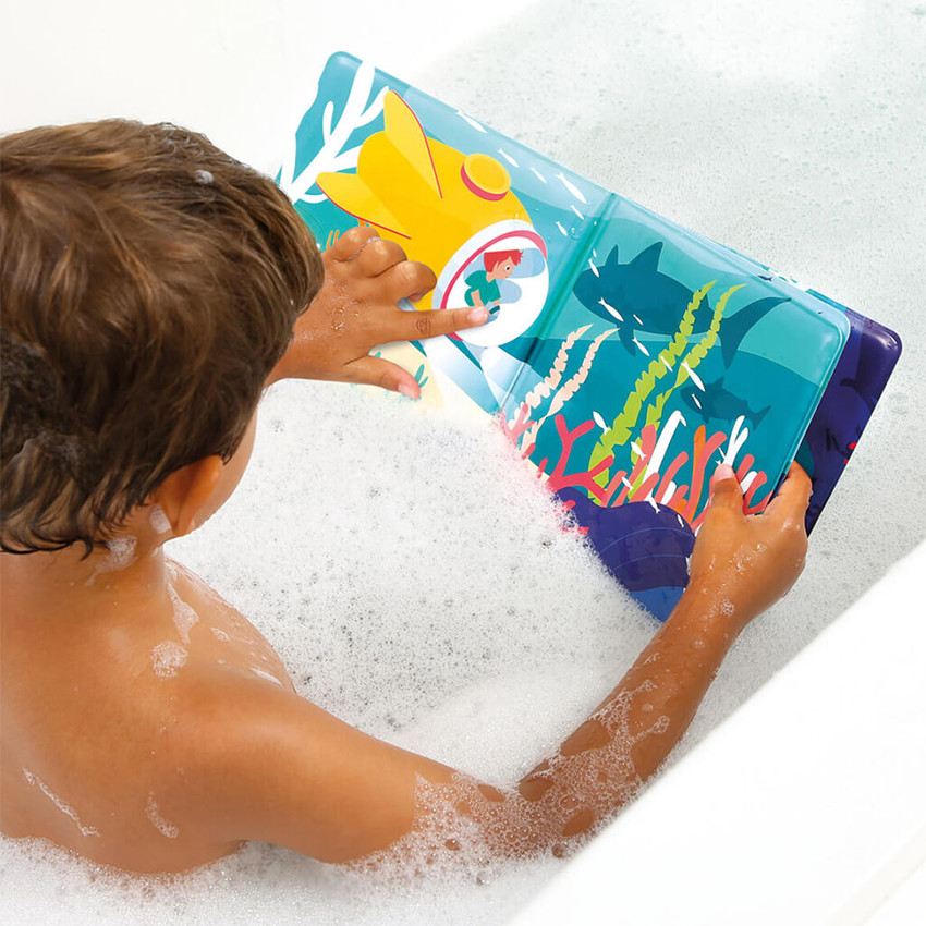 Livre de bain magique sur l'océan - Bleu (Ludi) - Image 1