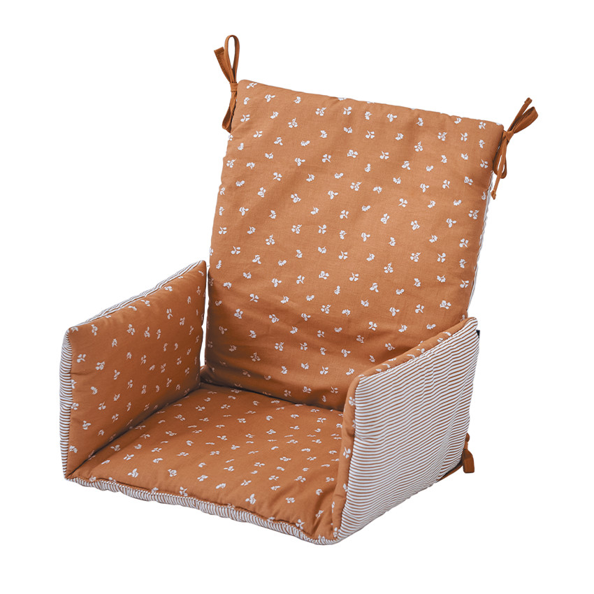Coussin pour chaise haute en tissu réversible 