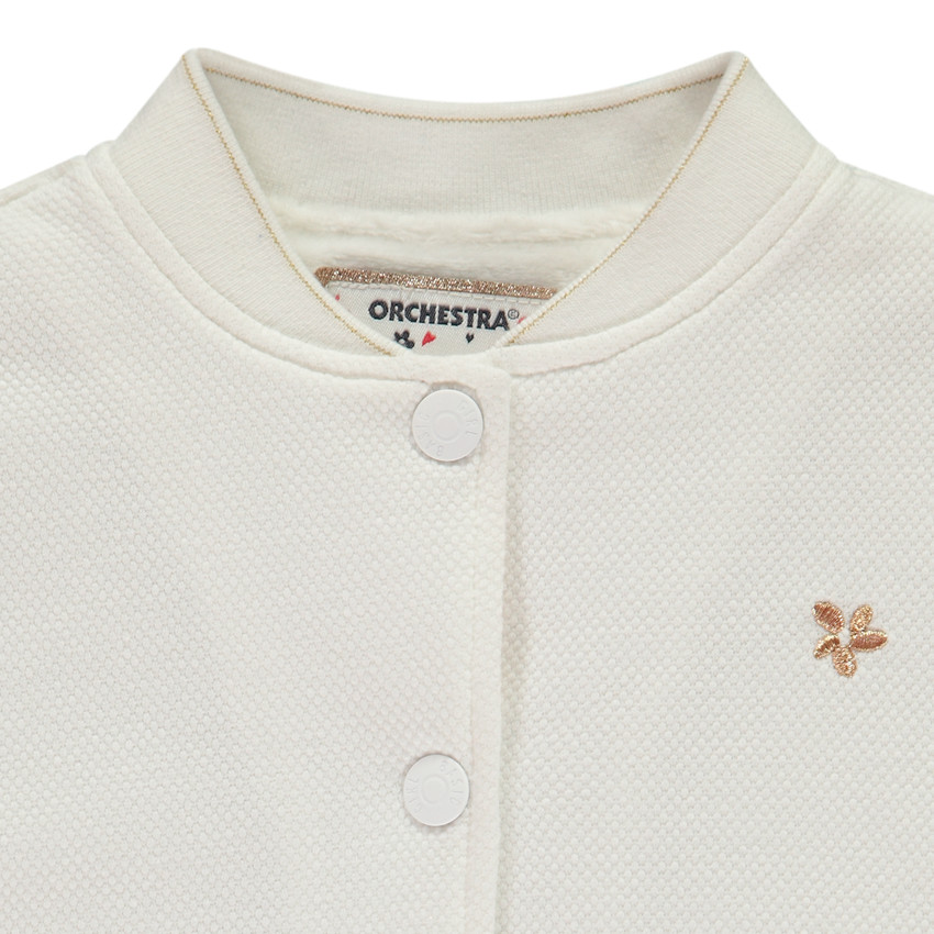 Bombers en maille cloquée doublé sherpa pour fille 