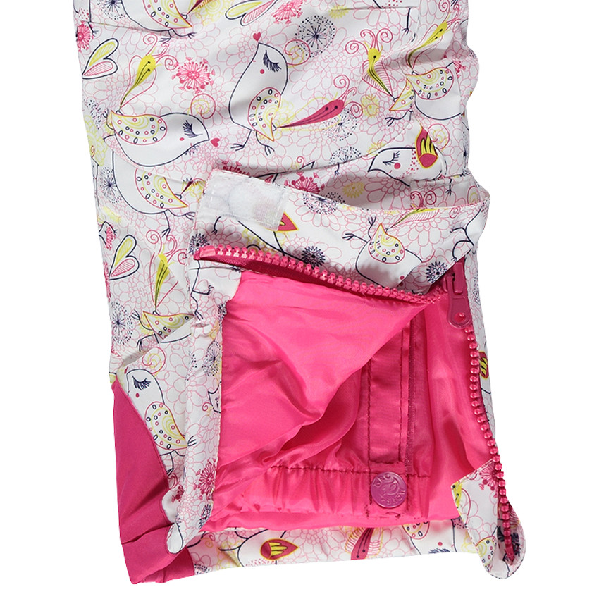 Combinaison de ski doublée micropolaire à capuche amovible 