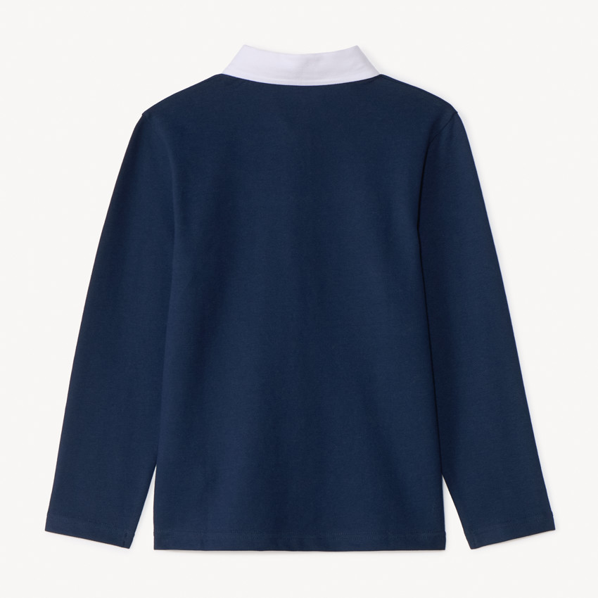 Polo manches longues brodé pour garçon 