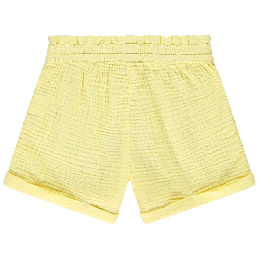 Short uni en double gaze pour fille 