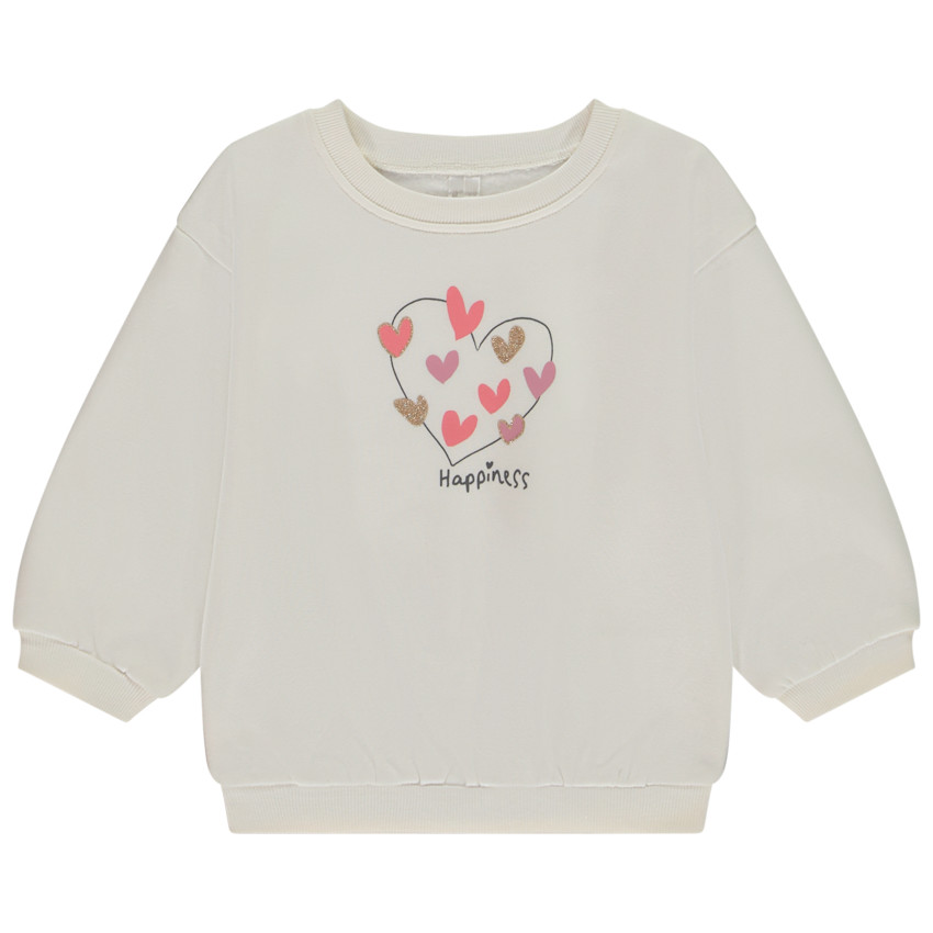 Sweat en molleton avec print fantaisie pour bébé fille