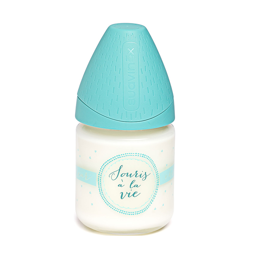 Biberon en verre 120 ml - Souris à la vie 