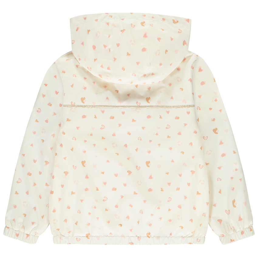 Coupe-vent imprimé cœurs effet tacheté pour fille 