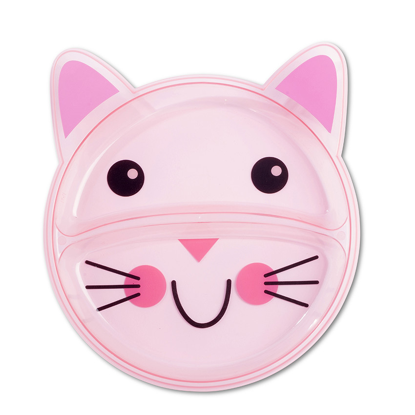 Assiette plat compartiment - Chat 