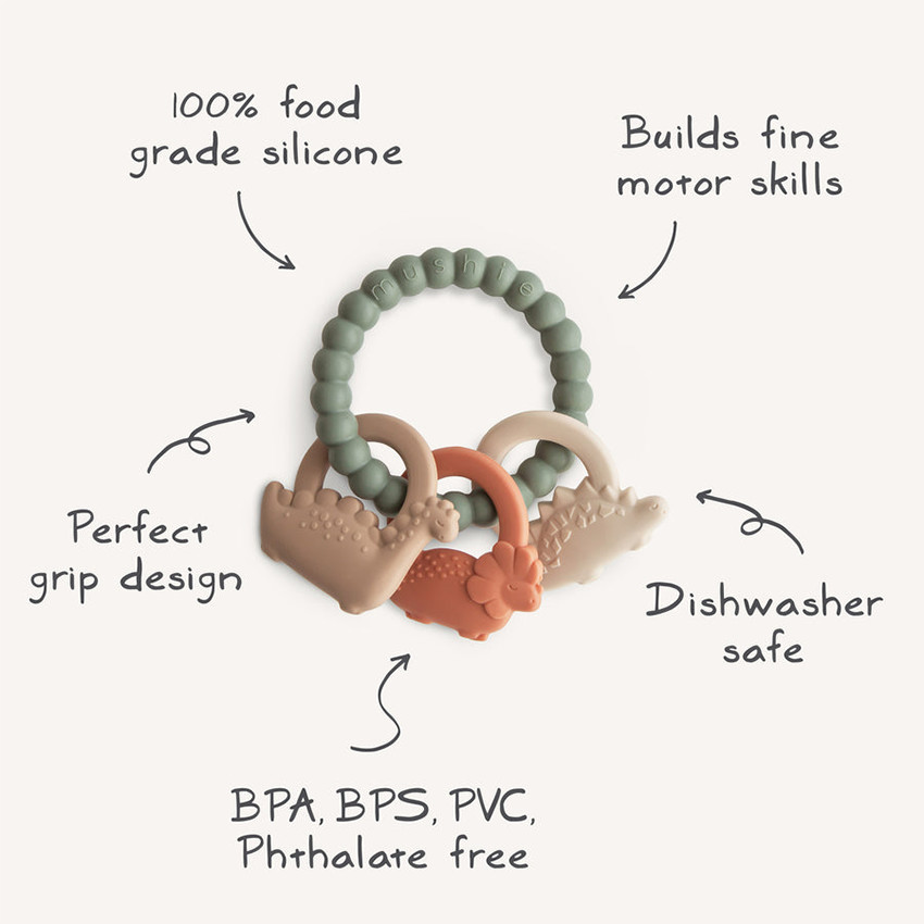 Anneau de dentition silicone Dino 