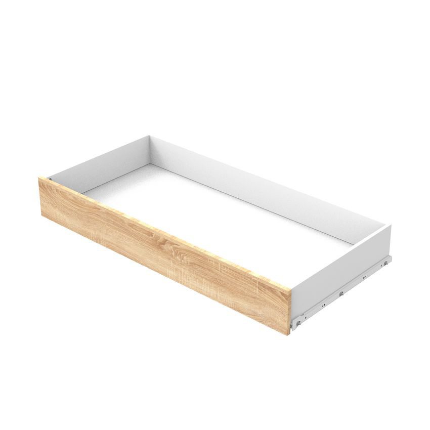 Tiroir de lit 120 x 60 cm Azur chêne doré 